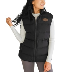 Vestes sans manches sur mesure OEM, manteaux, fermeture éclair avant, gilet matelassé pour femmes, gilet matelassé pour femmes - Product Image 4
