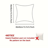 Housse de coussin décorative Kongyu Home Textiles à effet 3D, imprimé floral de fleurs sauvages, pour canapé, salon