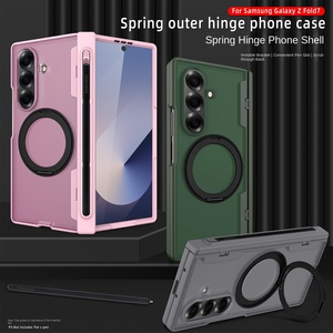 Funda para Samsung <span class=keywords><strong>Galaxy</strong></span> Z Fold 6/7, Híbrida de TPU+PC, Magnética, con Soporte Metálico, Protección Completa de Bisagra y Soporte Integrado para <span class=keywords><strong>S</strong></span> Pen - Product Image 3