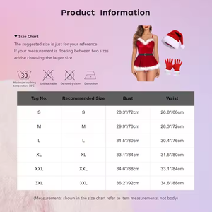 ชุดคอสเพลย์5ชิ้นสำหรับผู้หญิงชุดฉลองเทศกาลคริสต์มาสเซ็กซี่ - Product Image 6