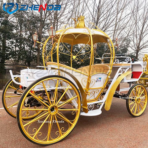 Cavallo di lusso europeo <span class=keywords><strong>Caleche</strong></span>/carrozza bianca del cavallo di nozze elettrico per la vendita/freno a cavallo - Product Image 6