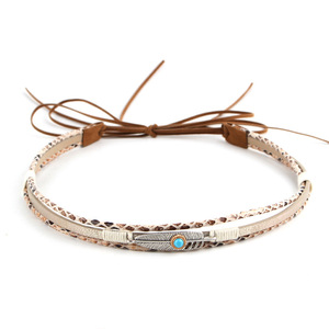 Original moda Simple Pu cuero con aleación decorativa sombrero + pulsera conjunto al por mayor Diy BANDA DE PAJA - Product Image 4
