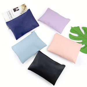 Pochette cosmétique en cuir PU, sac de maquillage de voyage portable, pochette à fermeture éclair imperméable pour femmes - Product Image 3
