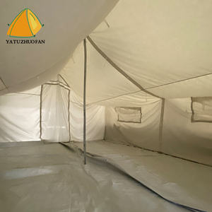 Tente de secours en cas de catastrophe de couleur blanche standard OEM 4x6m 5x5m 5x10m, tente pour personnes déplacées, pour les réfugiés, nouvel arrivage - Product Image 2