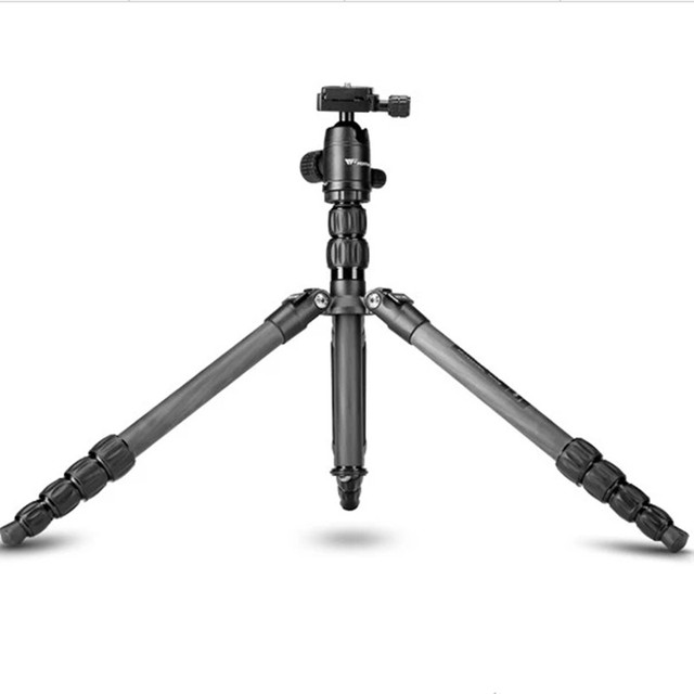 Weifeng WF-C6610 Compact Carbon Fiber Travel Camera Tripod/Monopod,with 360 Degree Panorama Ball Head,for Camera Camcorder