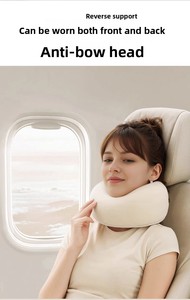 Bán chạy nhất hình chữ U Bộ nhớ bọt du lịch gối chống bụi Mite Thiết kế vỏ trứng cho cột sống cổ tử cung Hỗ trợ máy bay ngủ trưa - Product Image 6