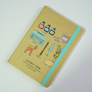 Personalizzare il fantastico quaderno per la scuola di carta Kraft marrone eco-friendly B6 - Product Image 1