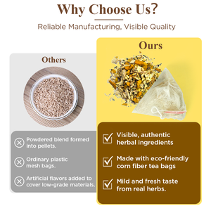 Chinaherbs Private Label Thé mélangé au gingembre et au citron Tisane chaude aux fruits en sac pour la santé féminine Fertilité corporelle chaude - Product Image 6