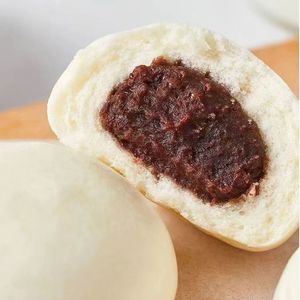 Zhaozhen Doushabao – Petits pains surgelés aux haricots rouges et garniture de pâte de haricots, snacks chinois, pain vapeur, sandwich, boîte de 900g, cuisson vapeur en 10 minutes - Product Image 2