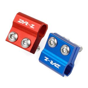 ملحقات الدراجات النارية باستخدام الحاسب الآلي خط فرامل أمامي أحمر من الألومنيوم ، مشبك خرطوم ، حامل حماية مناسب لسوزوكي DRZ400SM - Product Image 4