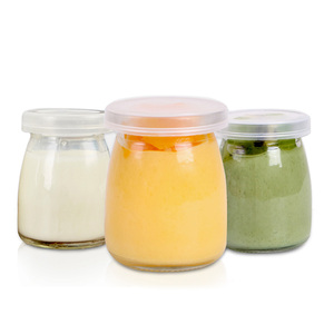 100Ml 150Ml 200Ml 300Ml Grosir Lucu Jam Yogurt Kaca Pudding Glass Jar dengan Tutup - Product Image 1