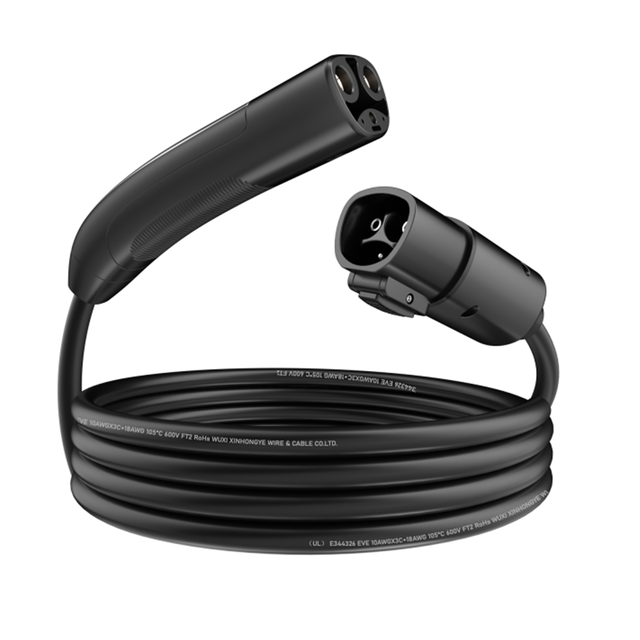 16A/32A/48A Tesla Charging Cable Extension 5m Waterproof EV Charging Pile Cord for Tesla Model 3/Y/S/X, Type 2/J1772 Compatible