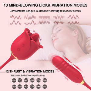 Groothandel Zuigende Rozen Vibrator voor Vrouwen G-spot Rozen Toy met 9 Vibraties Tepel Clitoris Stimulator Seks Speelgoed Rozen - Product Image 2