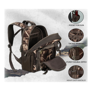 Zaino da Caccia Mimetico <span class=keywords><strong>per</strong></span> Arco o <span class=keywords><strong>Fucile</strong></span> con Supporto, Ideale <span class=keywords><strong>per</strong></span> Caccia, Campeggio ed Escursionismo - Product Image 2