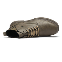 Haute qualité hommes chaussures décontractées en plein air chaud hiver bottines randonnée plate-forme moto bottes de luxe en cuir véritable baskets