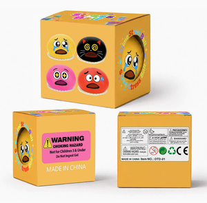 Pelota Antiestrés de Gel PU con Logotipo Personalizado, Juguete de Compresión con Forma de Huevo para Aliviar la Ansiedad, Regalo Promocional - Product Image 1