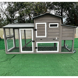 Gallinero para 15 a 25 <span class=keywords><strong>Pollos</strong></span>, de Dos Pisos, Moderno, Multifuncional, Resistente al Invierno, con Techo Impermeable de Asfalto - Product Image 5