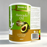 Étiquettes d'emballage personnalisées, papier vinyle auto-adhésif en rouleau pour l'industrie alimentaire avec logo de marque personnalisé