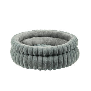 नया डिचटेबल पालतू बिस्तर मोटा गर्म नमी-प्रूफ सर्दियों राउंड कुत्ते बिल्ली सो रहा बिस्तर - Product Image 6