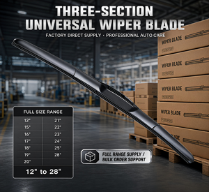 Essuie-glaces universels hybrides à <span class=keywords><strong>prix</strong></span> d'usine, balais en caoutchouc naturel sans armature, lame d'essuie-glace automobile à trois sections pour <span class=keywords><strong>voiture</strong></span> - Product Image 1