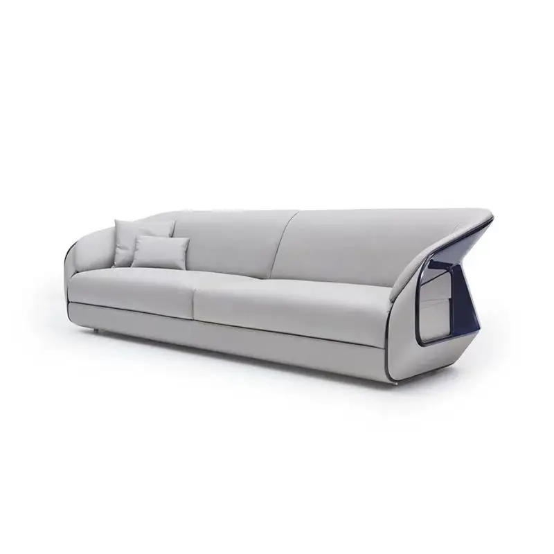 Estilo de diseño profesional, sofás modernos de lujo, sofás modernos de cuero, muebles para sala de estar