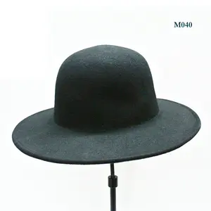 Protección para hombres 100% fieltro de lana australiana sombrero de fieltro de doble capa corona abierta sombrero en blanco cuerpos para diseño Diy