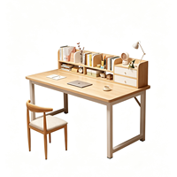 Bureau moderne avec étagère pour bureau à domicile, chambre d'étude, table d'écriture pour étudiant, table d'ordinateur, meuble de rangement pour petit espace