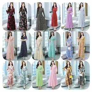 Nuevo Vestido de Encaje con Volantes de Alta Calidad al por Mayor LinQ 2023, Vestido Elegante con Mangas Abullonadas para Mujer, Primavera-Verano 2022 de Corea del Sur - Product Image 3