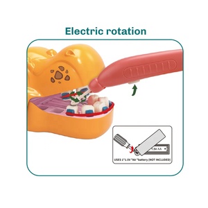 ชุด DIY แป้งโดว์จากแป้งสาลีสำหรับเด็ก2024ใหม่ชุดของเล่นไดโนเสาร์แบบทำมือเด็กผู้หญิงของเล่นทันตแพทย์รวมแบตเตอรี่ AG13ขนาด1*1.5 v'' - Product Image 5