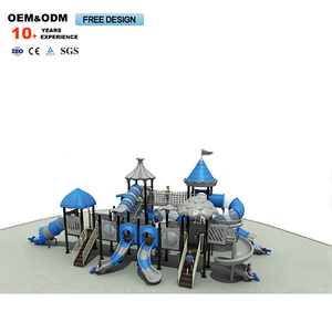 Ensemble de toboggans d'extérieur neufs, directement de l'usine, pour enfants, en métal, plastique et acier, populaires pour les écoles et les centres commerciaux - Product Image 3