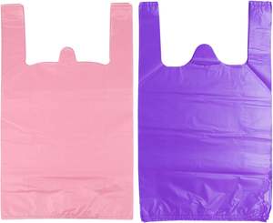 T-Shirt Bags PE <b>Plastic</b> Grocery Bags with Handles Custom Logo & Gravure Printing Bulk Supermarket <b>Packaging</b> - Product Image 1