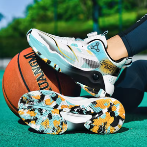 Chaussures de sport pour hommes en cuir style basketball, baskets tendance, imperméables, respirantes, rehaussantes, pour le sport et la course à pied - Product Image 6