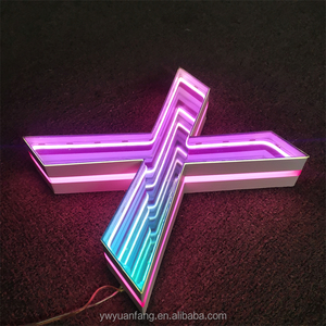Letrero Luminoso LED de Espejo <span class=keywords><strong>Infinito</strong></span> Personalizado para Interiores y Exteriores, Letras LED de Metal 3D con Luz Infinita, Decoración de Pared - Product Image 3