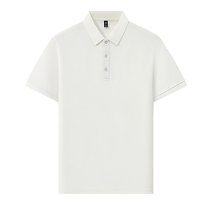 Promotional Polo Shirt Short Sleeve Solid Color Breathable Polyester Workwear Daily Use - Product Image 4