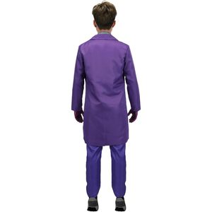 SINSEN Costume Joker pour hommes, 6 pièces, manteau, chemise, gilet, pantalon, cravate, gants, tenue d'halloween, taille adulte - Product Image 3