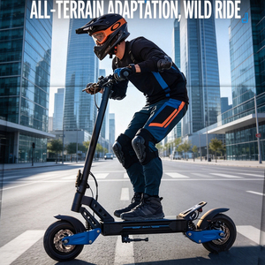 Trottinettes rapides tout-terrain pliables pour adultes, les plus puissantes, avec moteur A11 10 pouces 48V 2000W 15Ah, vitesse 45 km/h, en acier forgé intégral, à <span class=keywords><strong>essence</strong></span> - Product Image 1