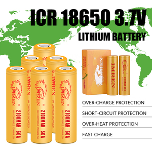 미국 주식 IMREN 18650 배터리 2100mah 50A 3.7v 3.6v 리튬 리튬 이온 전지 충전식 Inr18650 원통형 3 차 Akku - Product Image 2