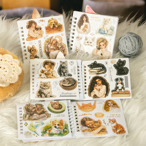 20 hojas/paquete Pet Diary Series Tema de Mascota de forma extraña Pegatina en espiral Decoración de cuaderno - Product Image 3