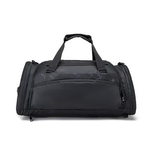 Travel Backpack Independent <b>Shoe</b> Compartment Dry <b>Wet</b> Separation Insulation Compartment Two-shoulder Bag Printed LOGO PU Material - Product Image 1