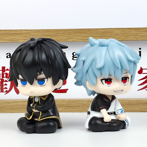10CM Q Ver. Figurine Manga <span class=keywords><strong>Gintama</strong></span> Sakata Gintoki <span class=keywords><strong>Hijikata</strong></span> Toushirou Grande Taille, Statue PVC, Jouet Anime, Cadeau - Product Image 4