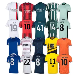 Jersey de camiseta de sublimación de fútbol liso nuevo con diseños de gran oferta Jersey de fútbol al por mayor