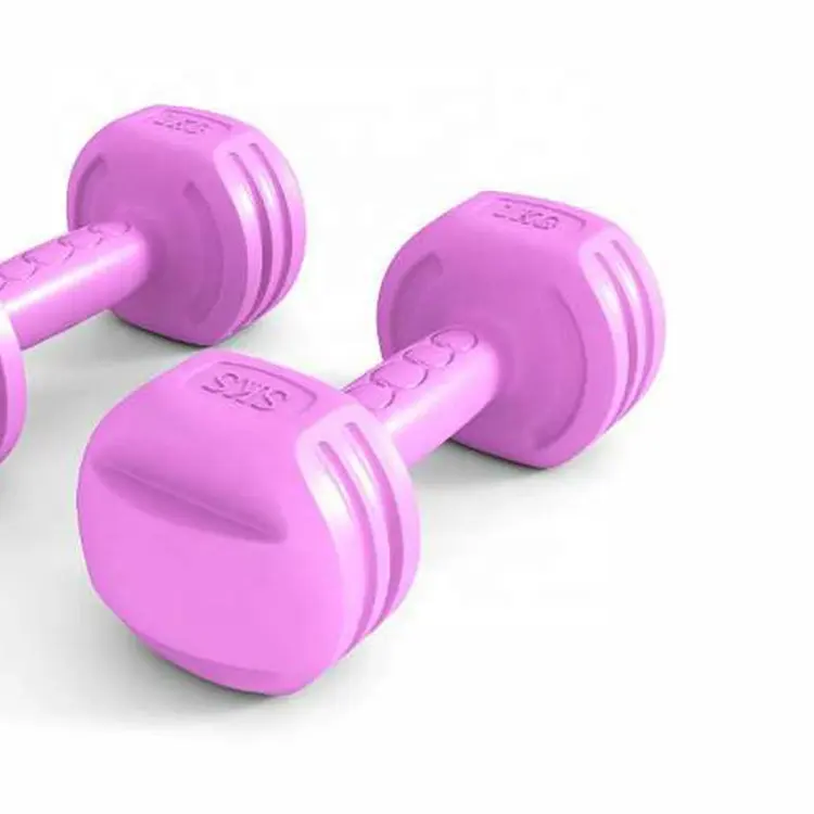 Gummi Hanteln Fitness studio Gewichtheben nach Hause Verwenden Sie kleine Hanteln für Frauen