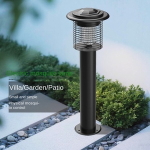 Zappers de insectos impermeables al aire libre LED lámpara de <span class=keywords><strong>mosquito</strong></span> de césped IP65 batería de luz azul de acero inoxidable incluida para moscas de jardín - Product Image 2