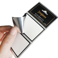 Autocollants d'étanchéité transparents multi-formes, autocollants imprimés sur mesure, imperméables, pour emballages cosmétiques, utilisent des étiquettes de logo colorées