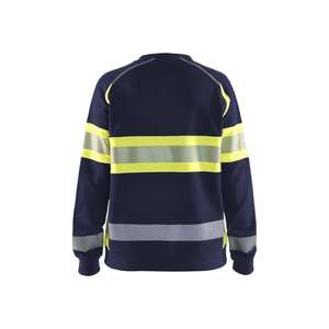 BLAKLADER - 340911588933L Sweat-shirt haute visibilité pour femme Bleu marine/jaune-EAN 7330509856185 HI-VIS WORKWEAR - Product Image 2