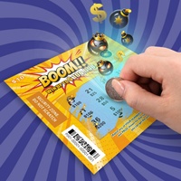 Boletos de Lotería con Diseños Ganadores, Venta al por Mayor, Impresión Personalizada en Cartón Dúplex, Diferentes Premios y Modos de Juego