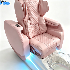 เก้าอี้นวดทำเล็บเท้าไฟฟ้าอเนกประสงค์ KISEN Luxury Beauty Nail Salon Furniture พร้อมอ่างแช่เท้าสำหรับทำเล็บมือและเล็บเท้าสไตล์โมเดิร์น - Product Image 6