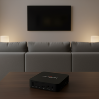 Mxq Pro Smart Tv Box 240Hz Wxga 1440x900 Antarmuka Hmdi Kabinet Hitam Untuk Penggunaan di Rumah
