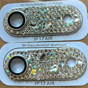 Protection d'objectif en diamant artisanal, coque d'appareil photo en diamant étincelant, verre trempé compatible avec les accessoires <span class=keywords><strong>iPhone</strong></span> 17 Pro Max - Product Image 3