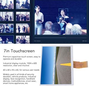 Mô-đun hiển thị LCD TFT điện dung boe 7 inch với độ phân giải 1024x600 cho các ứng dụng nhận dạng khuôn mặt và xe buýt - Product Image 4